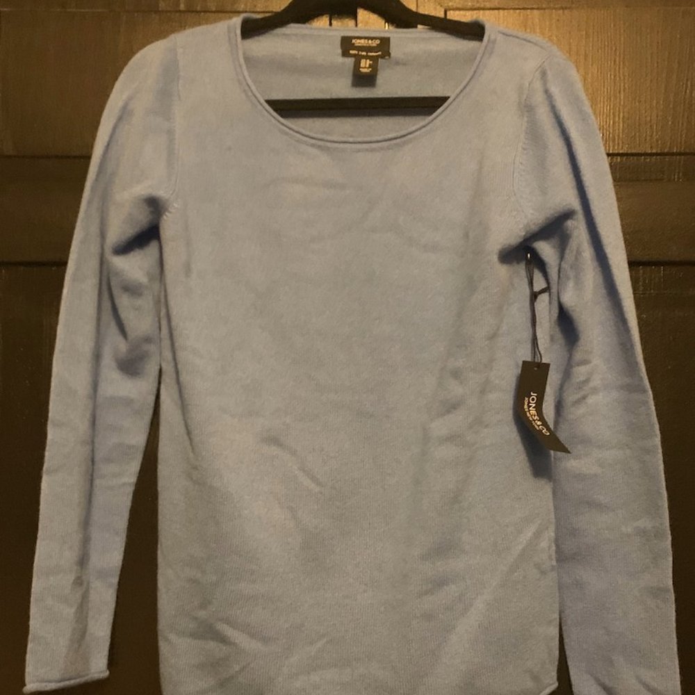 Brand New Light Blue Cashmere Sweater